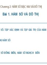 Bài giảng Toán Lớp 10 (Sách Chân trời sáng tạo) - Chương 3 - Bài 1 Hàm số và đồ thị - Năm học 2022-2023